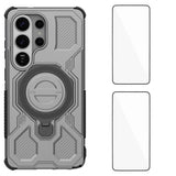 Samsung Galaxy S26 Ultra Håndværkercover m. Kickstand & 2 x Skærmbeskyttelse - Grå
