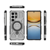 Samsung Galaxy S26 Ultra Håndværkercover m. Kickstand & 2 x Skærmbeskyttelse - Grå