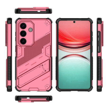 EIDERWOOD Samsung Galaxy S26 Hybrid Håndværker Bagside Cover - Kickstand - Lyserød