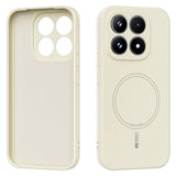 Xiaomi 17 Silikone Mobil Cover - MagSafe Kompatibel - Beige