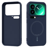 Xiaomi 17 Pro Silikone Mobil Cover - MagSafe Kompatibel - Mørkeblå