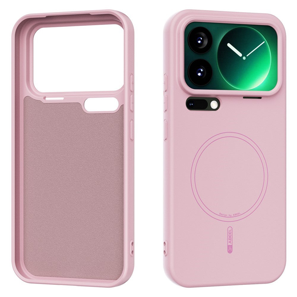 Xiaomi 17 Pro Max Silikone Mobil Cover - MagSafe Kompatibel - Lyserød