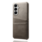 EIDERWOOD Samsung Galaxy S26 Kunstlæder Bagside Cover m. Kortholder - Grå