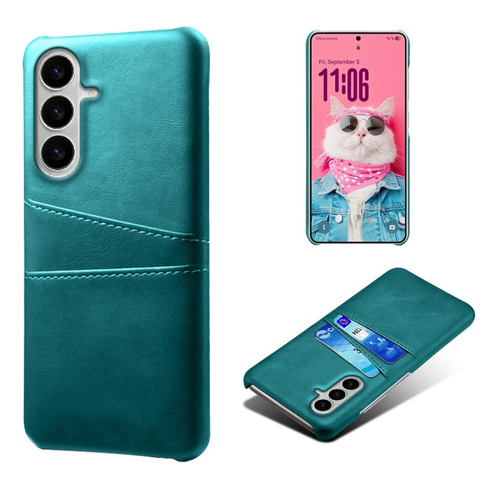EIDERWOOD Samsung Galaxy S26 Kunstlæder Bagside Cover m. Kortholder - Grøn
