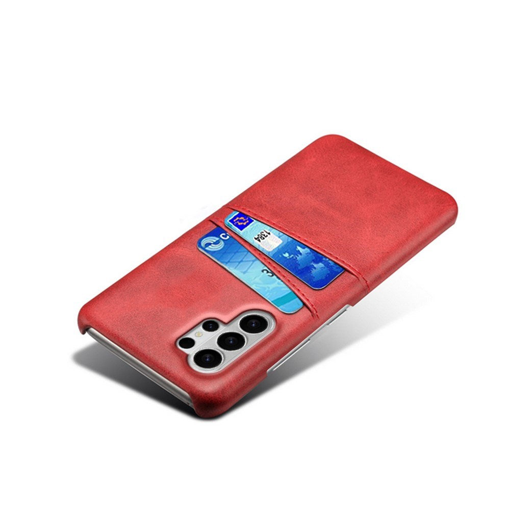 EIDERWOOD Samsung Galaxy S26 Ultra Kunstlæder Bagside Cover m. Kortholder - Rød