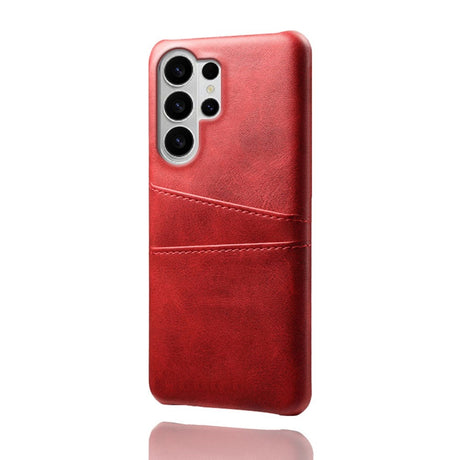 EIDERWOOD Samsung Galaxy S26 Ultra Kunstlæder Bagside Cover m. Kortholder - Rød