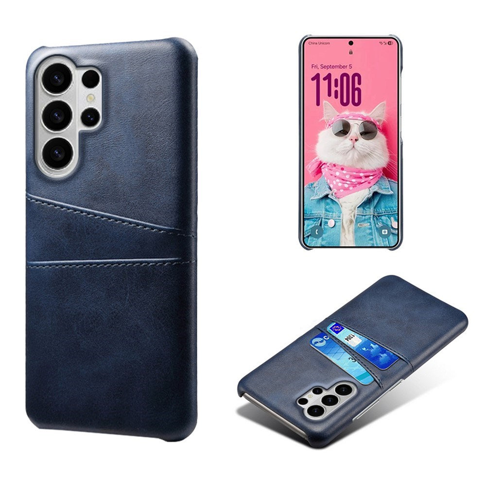 EIDERWOOD Samsung Galaxy S26 Ultra Kunstlæder Bagside Cover m. Kortholder - Blå