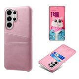 EIDERWOOD Samsung Galaxy S26 Ultra Kunstlæder Bagside Cover m. Kortholder - Lyserød