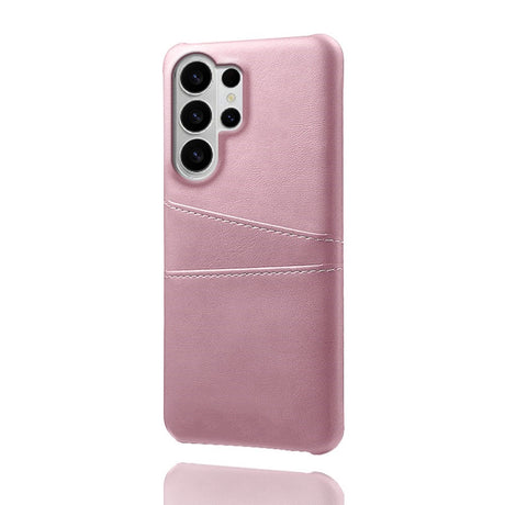 EIDERWOOD Samsung Galaxy S26 Ultra Kunstlæder Bagside Cover m. Kortholder - Lyserød