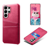 EIDERWOOD Samsung Galaxy S26 Ultra Kunstlæder Bagside Cover m. Kortholder - Pink