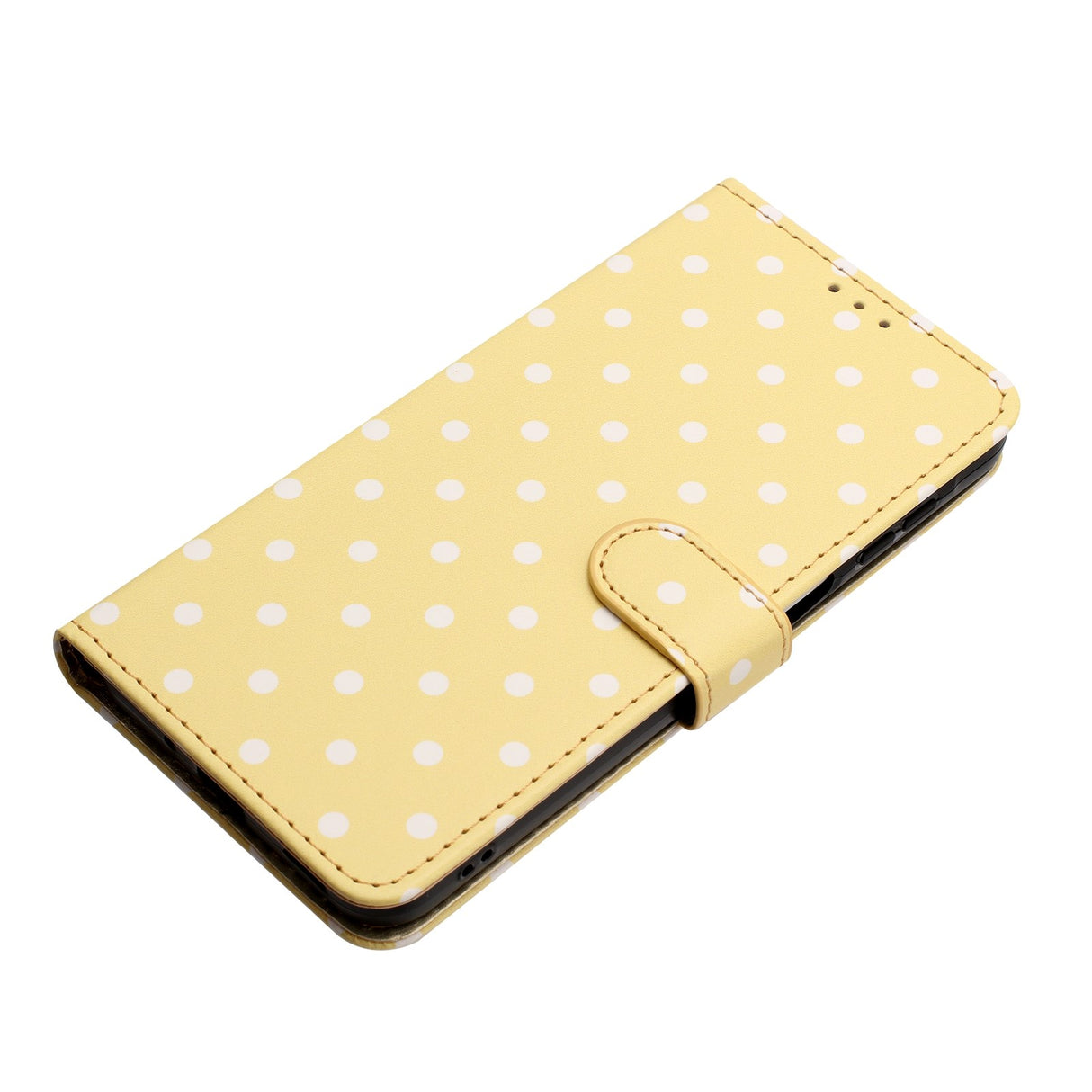 EIDERWOOD Xiaomi 17 Pro Max Kunstlæder Flip Mobil Cover m. Polka Design - Gul