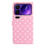 EIDERWOOD Xiaomi 17 Pro Max Kunstlæder Flip Mobil Cover m. Polka Design - Lyserød