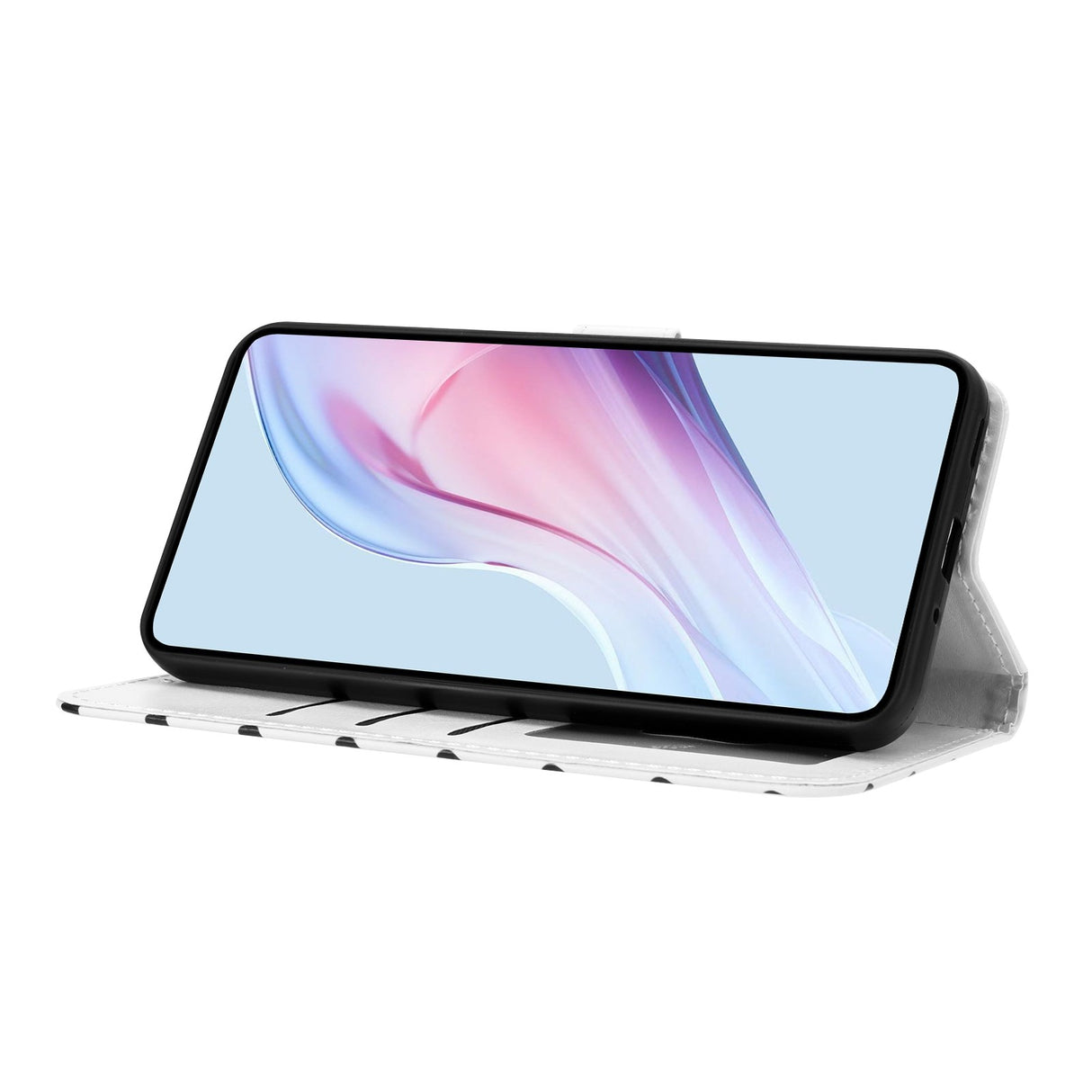 EIDERWOOD Xiaomi 17 Pro Max Kunstlæder Flip Mobil Cover m. Polka Design - Hvid