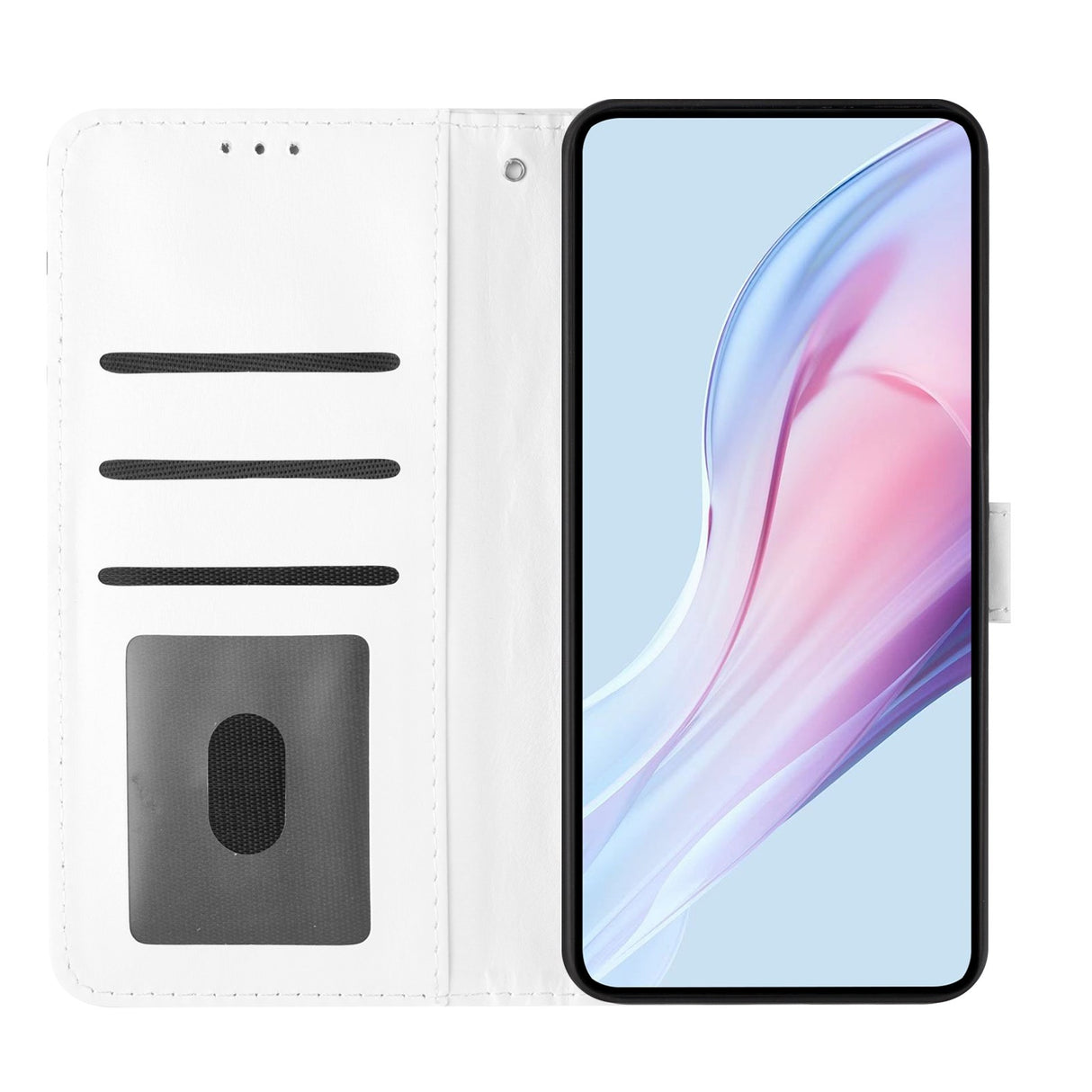 EIDERWOOD Xiaomi 17 Pro Max Kunstlæder Flip Mobil Cover m. Polka Design - Hvid