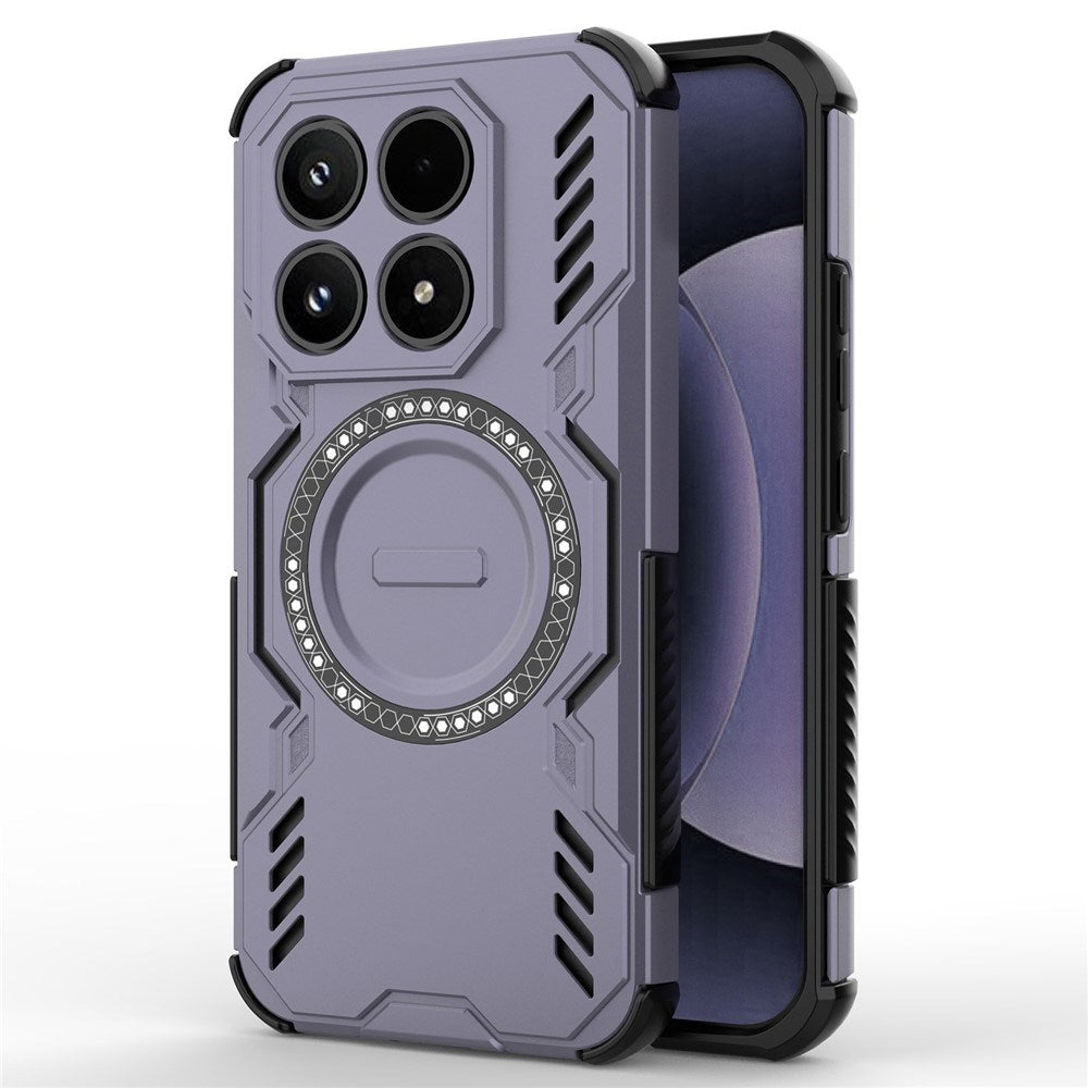 EIDERWOOD Xiaomi 17 Håndværker Hybrid Mobil Cover m. Varmeafledning - Lilla