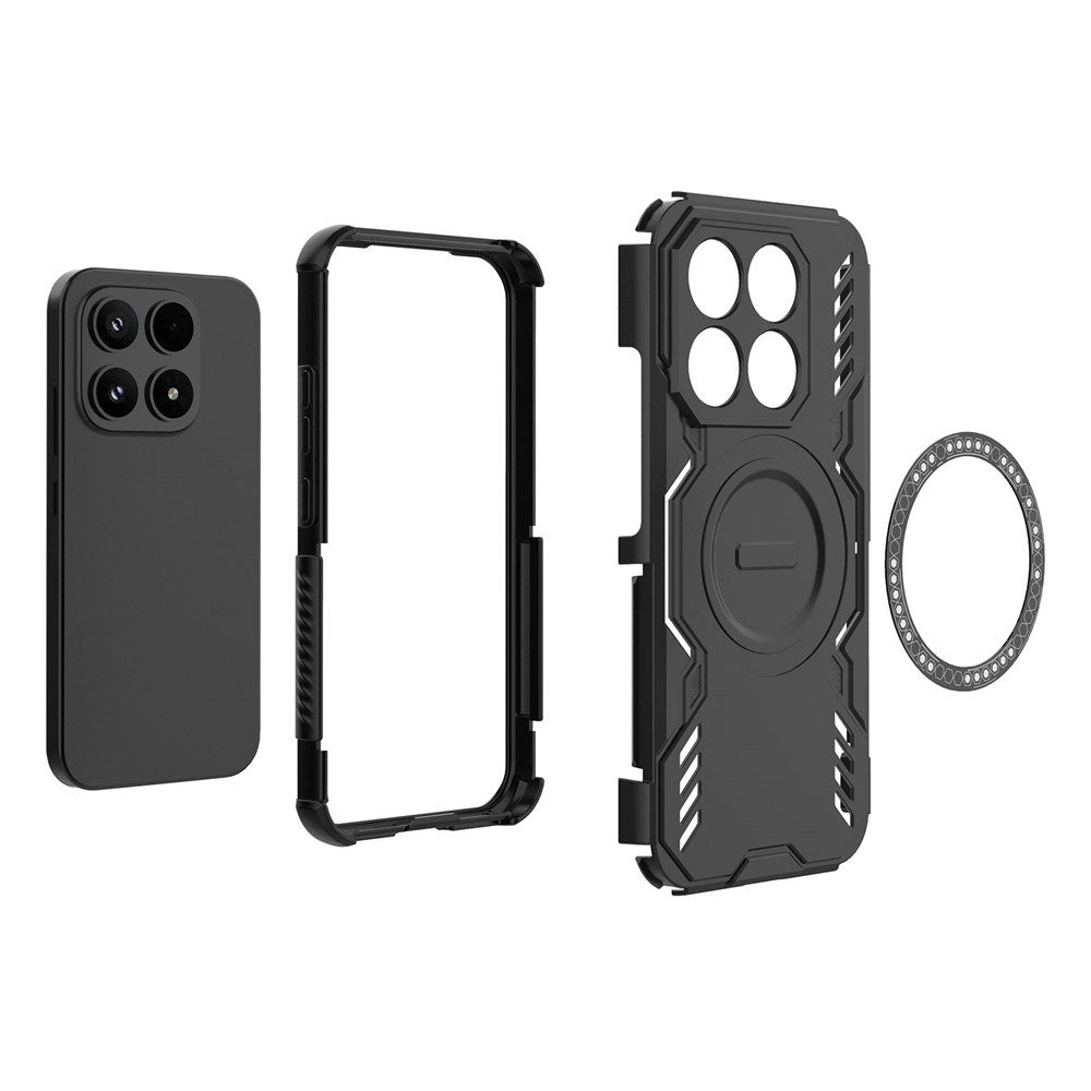 EIDERWOOD Xiaomi 17 Håndværker Hybrid Mobil Cover m. Varmeafledning - Lilla