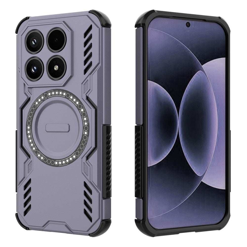 EIDERWOOD Xiaomi 17 Håndværker Hybrid Mobil Cover m. Varmeafledning - Lilla
