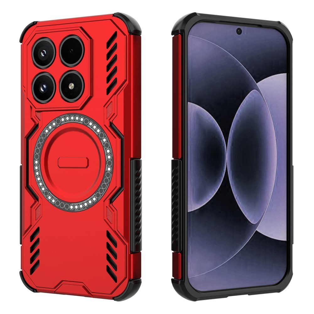 EIDERWOOD Xiaomi 17 Håndværker Hybrid Mobil Cover m. Varmeafledning - Rød