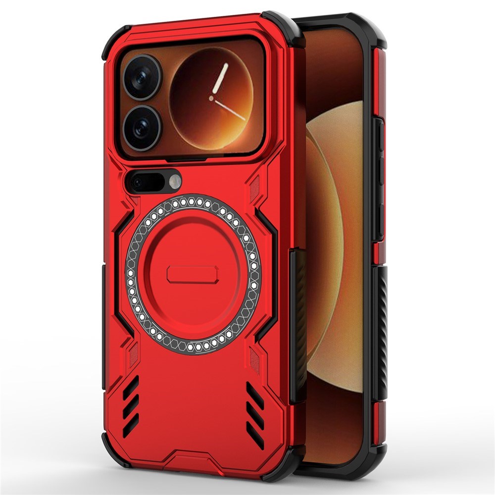 EIDERWOOD Xiaomi 17 Pro Håndværker Hybrid Mobil Cover m. Varmeafledning - Rød