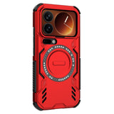 EIDERWOOD Xiaomi 17 Pro Håndværker Hybrid Mobil Cover m. Varmeafledning - Rød