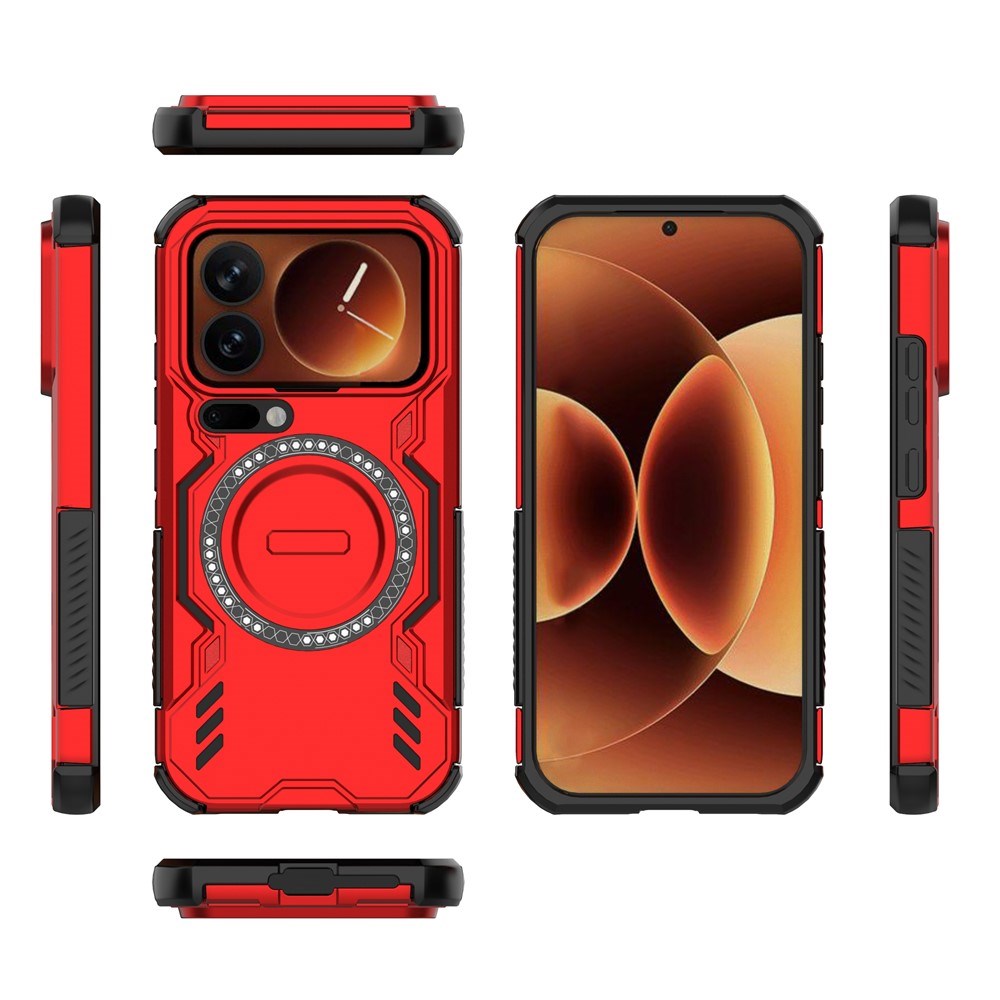 EIDERWOOD Xiaomi 17 Pro Håndværker Hybrid Mobil Cover m. Varmeafledning - Rød