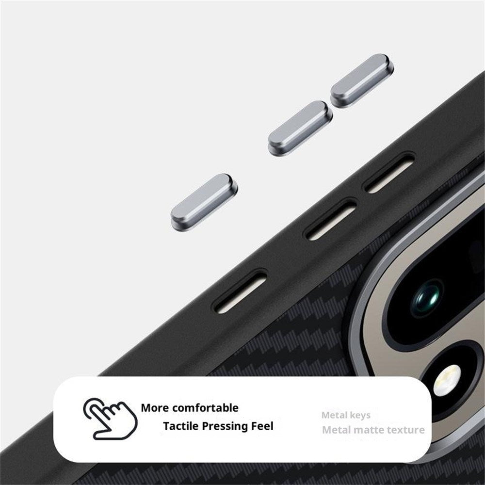 OnePlus 15 Carbon FIber Mobil Cover - MagSafe Kompatibel - Sort