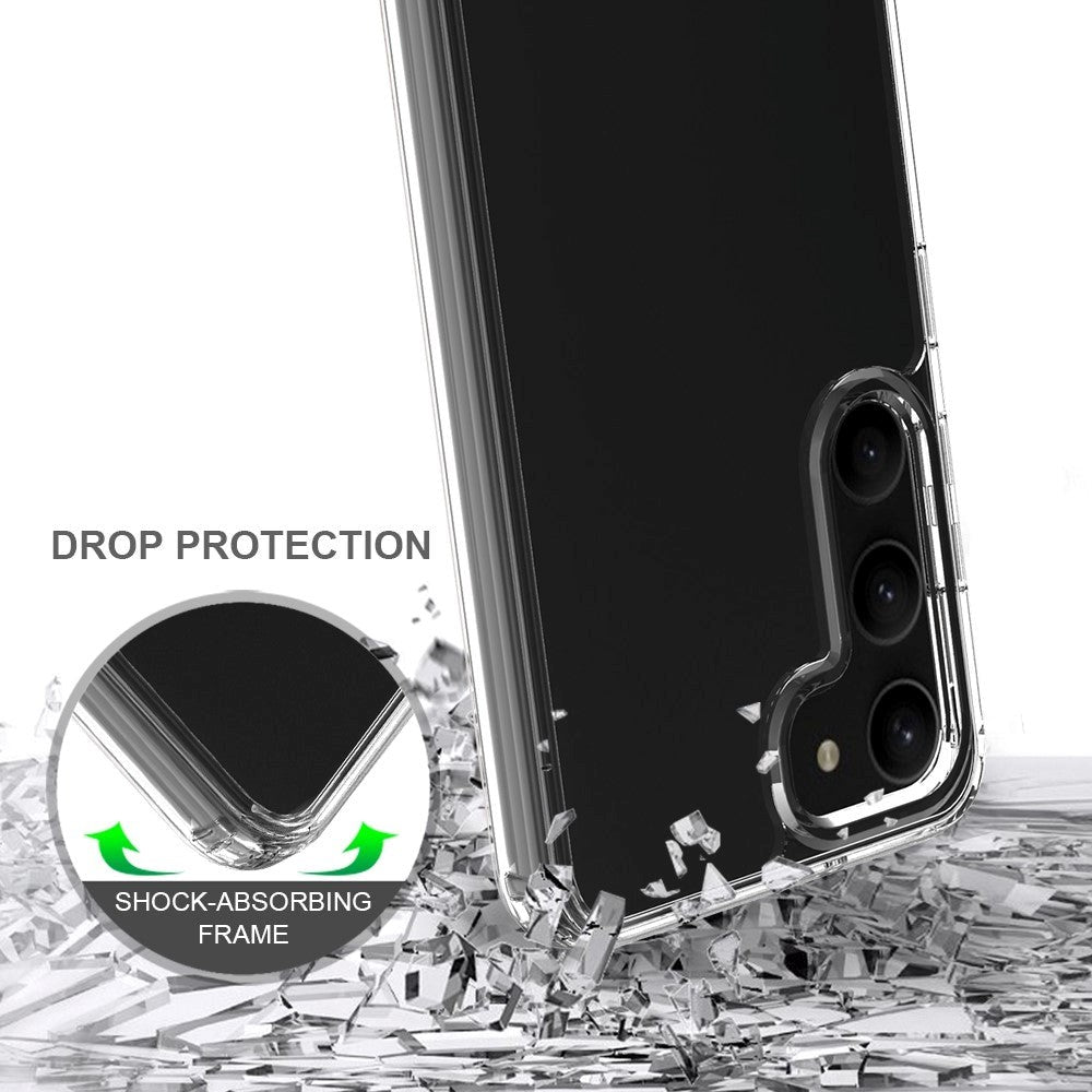 Samsung Galaxy S23 Fleksibel og hårdt Plastik Cover - Gennemsigtig