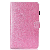 iPad 10.9" (2022) Glitter Flip Cover m. Flipstander & Kortholder - Lyserød