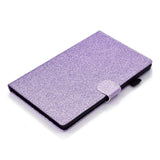 iPad 10.9" (2022) Glitter Flip Cover m. Flipstander & Kortholder - Lilla