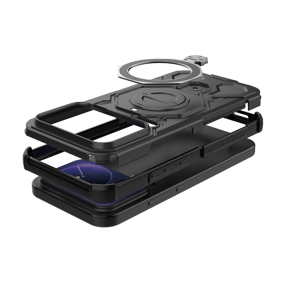 EIDERWOOD Xiaomi 17 Pro Max Håndværker Mobil Cover med Magnetisk Kickstand - Sort