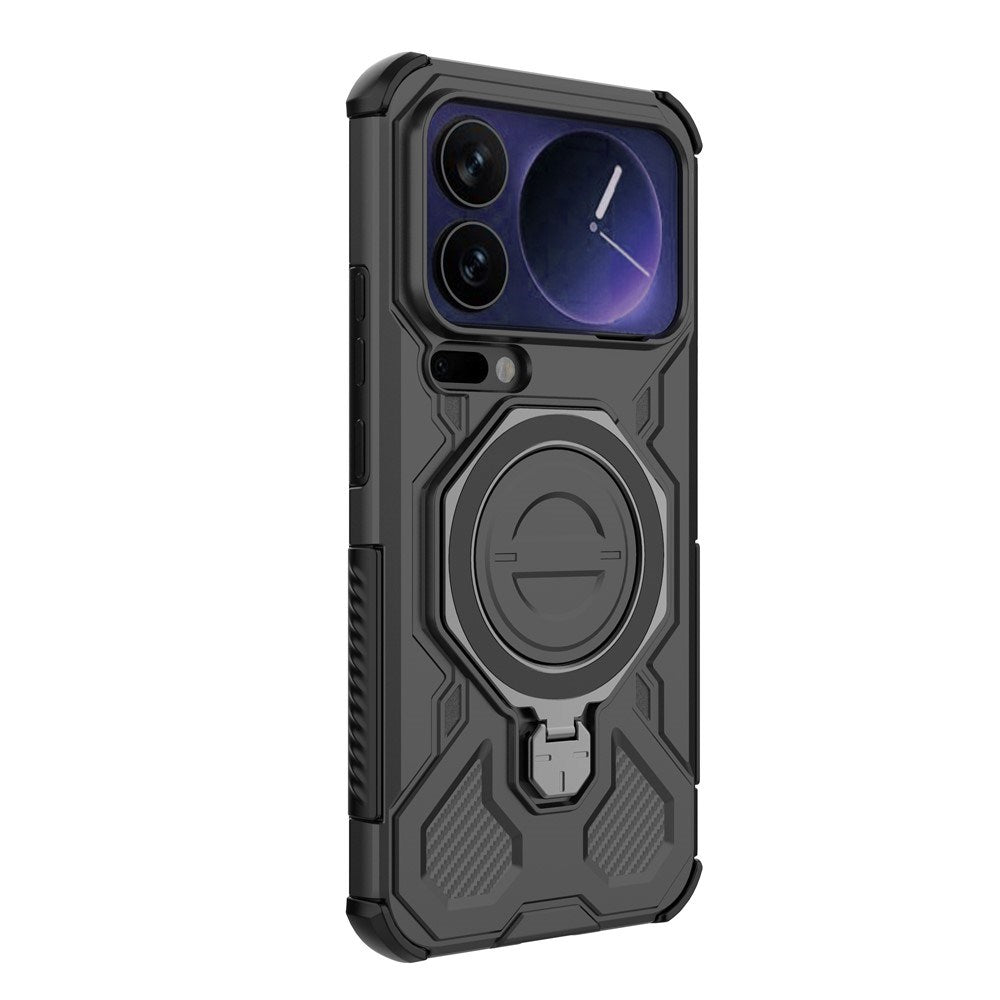 EIDERWOOD Xiaomi 17 Pro Max Håndværker Mobil Cover med Magnetisk Kickstand - Sort