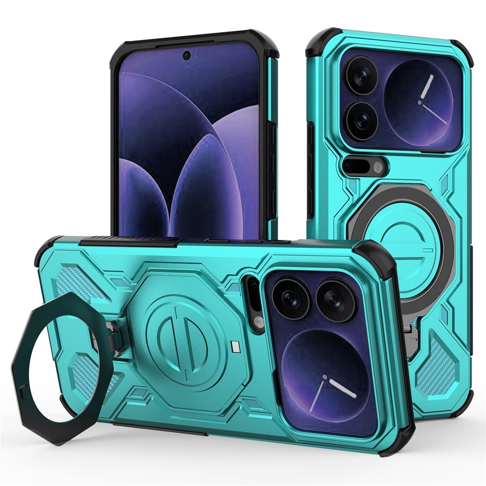 EIDERWOOD Xiaomi 17 Pro Max Håndværker Mobil Cover med Magnetisk Kickstand - Turkis