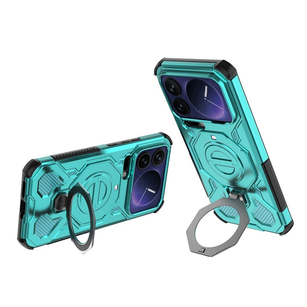 EIDERWOOD Xiaomi 17 Pro Max Håndværker Mobil Cover med Magnetisk Kickstand - Turkis