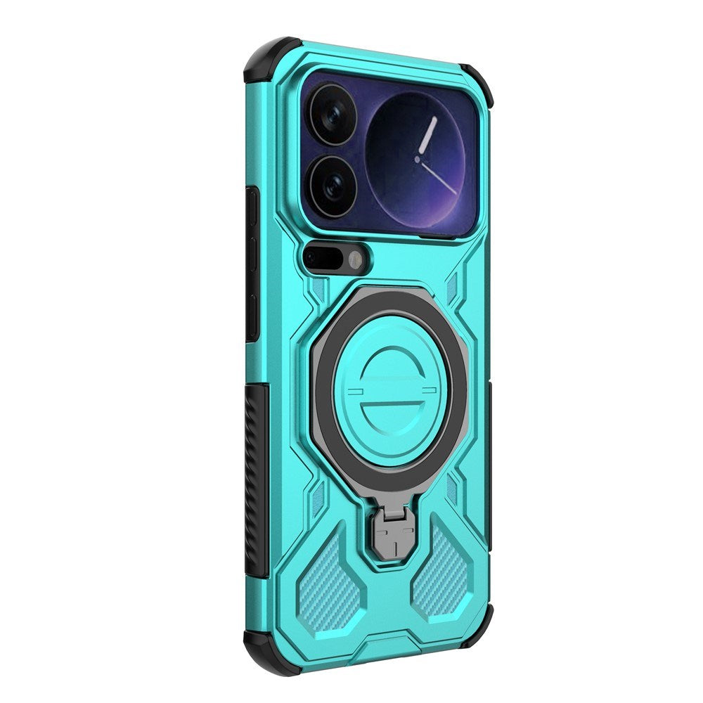 EIDERWOOD Xiaomi 17 Pro Max Håndværker Mobil Cover med Magnetisk Kickstand - Turkis