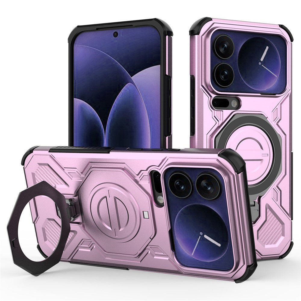 EIDERWOOD Xiaomi 17 Pro Max Håndværker Mobil Cover med Magnetisk Kickstand - Lyserød