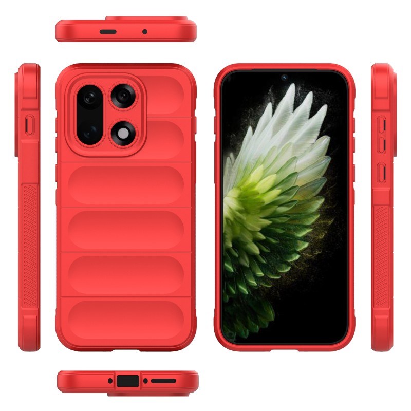 EIDERWOOD OnePlus 15 Håndværker Mobil Cover + Skærmbeskyttelse - Rød