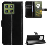 EIDERWOOD Motorola Edge 70 Kunstlæder Flip Cover m. Strop & Pung - Sort