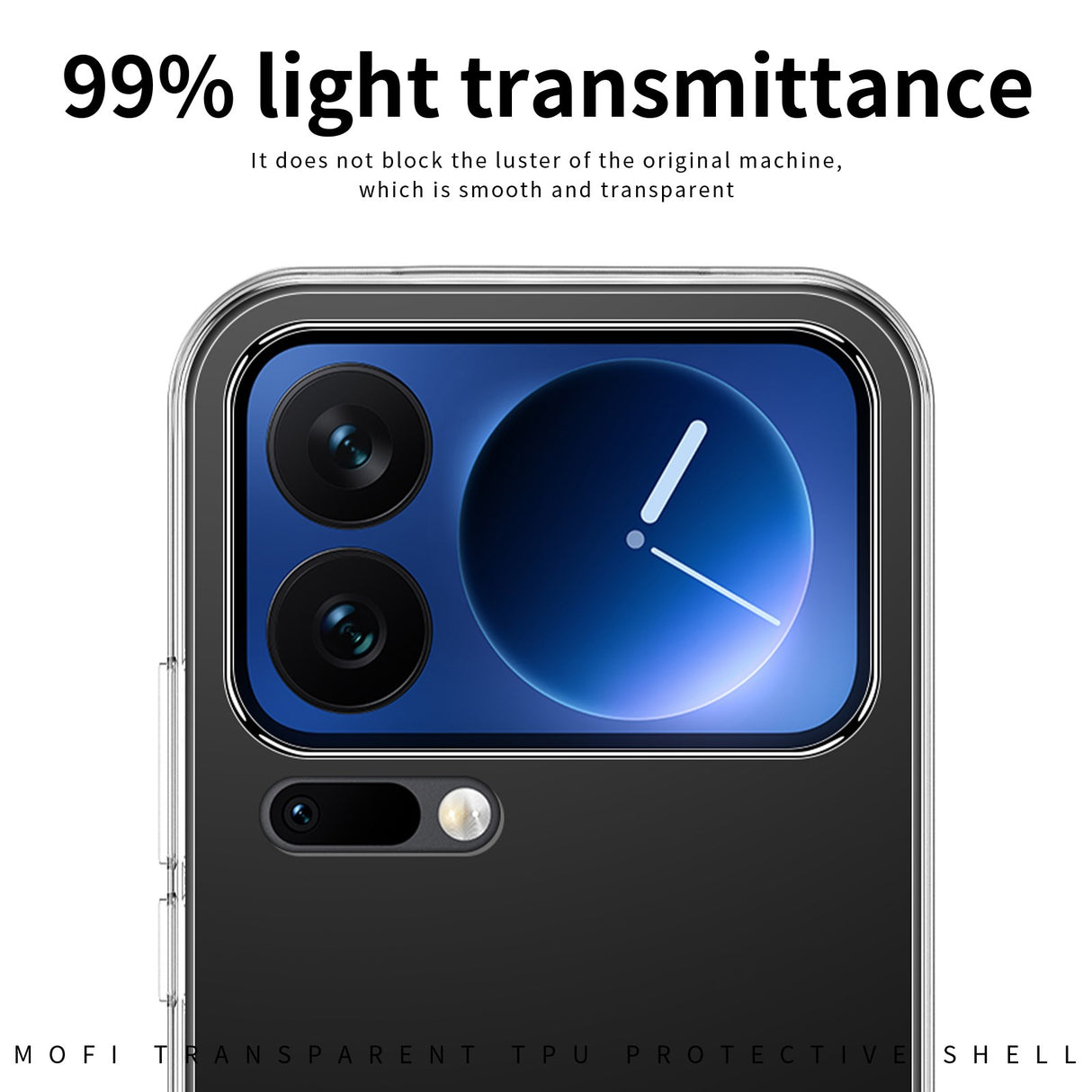 MOFI Xiaomi 17 Pro Max Slankt Plastik Mobil Cover - Gennemsigtig