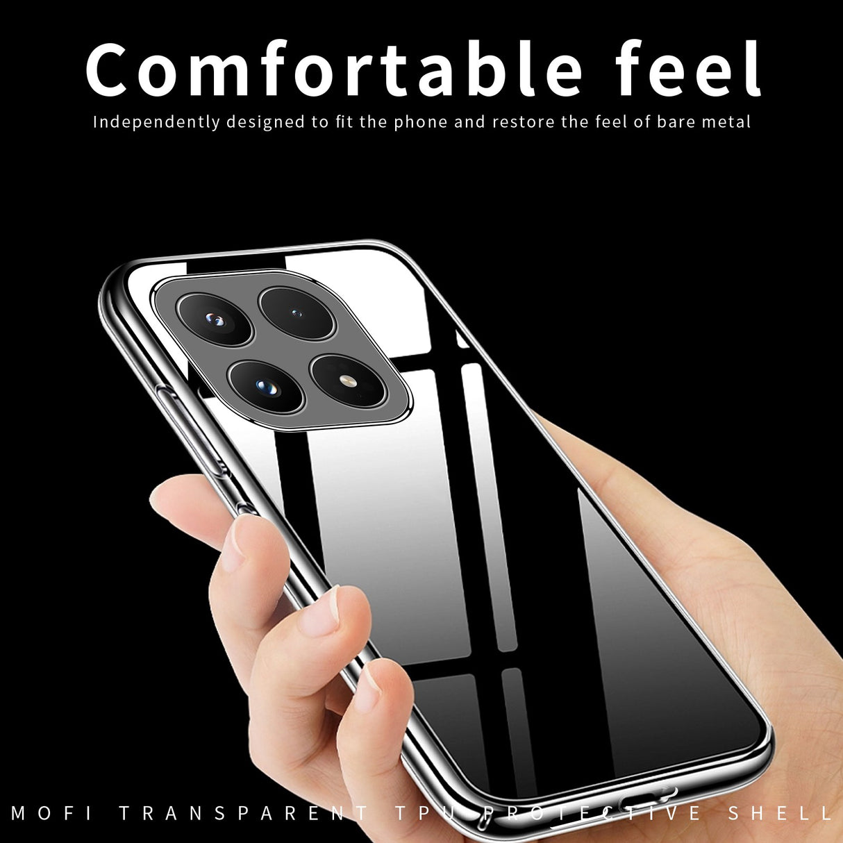 MOFI Xiaomi 17 Slankt Plastik Mobil Cover - Gennemsigtig