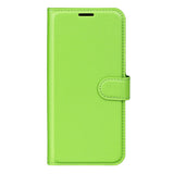EIDERWOOD Xiaomi 17 Litchi Tekstur Kunstlæder Flip Mobil Cover m. Kortholder - Grøn