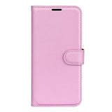 EIDERWOOD Xiaomi 17 Litchi Tekstur Kunstlæder Flip Mobil Cover m. Kortholder - Lyserød