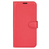 EIDERWOOD Xiaomi 17 Litchi Tekstur Kunstlæder Flip Mobil Cover m. Kortholder - Rød