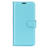 EIDERWOOD Xiaomi 17 Litchi Tekstur Kunstlæder Flip Mobil Cover m. Kortholder - Blå