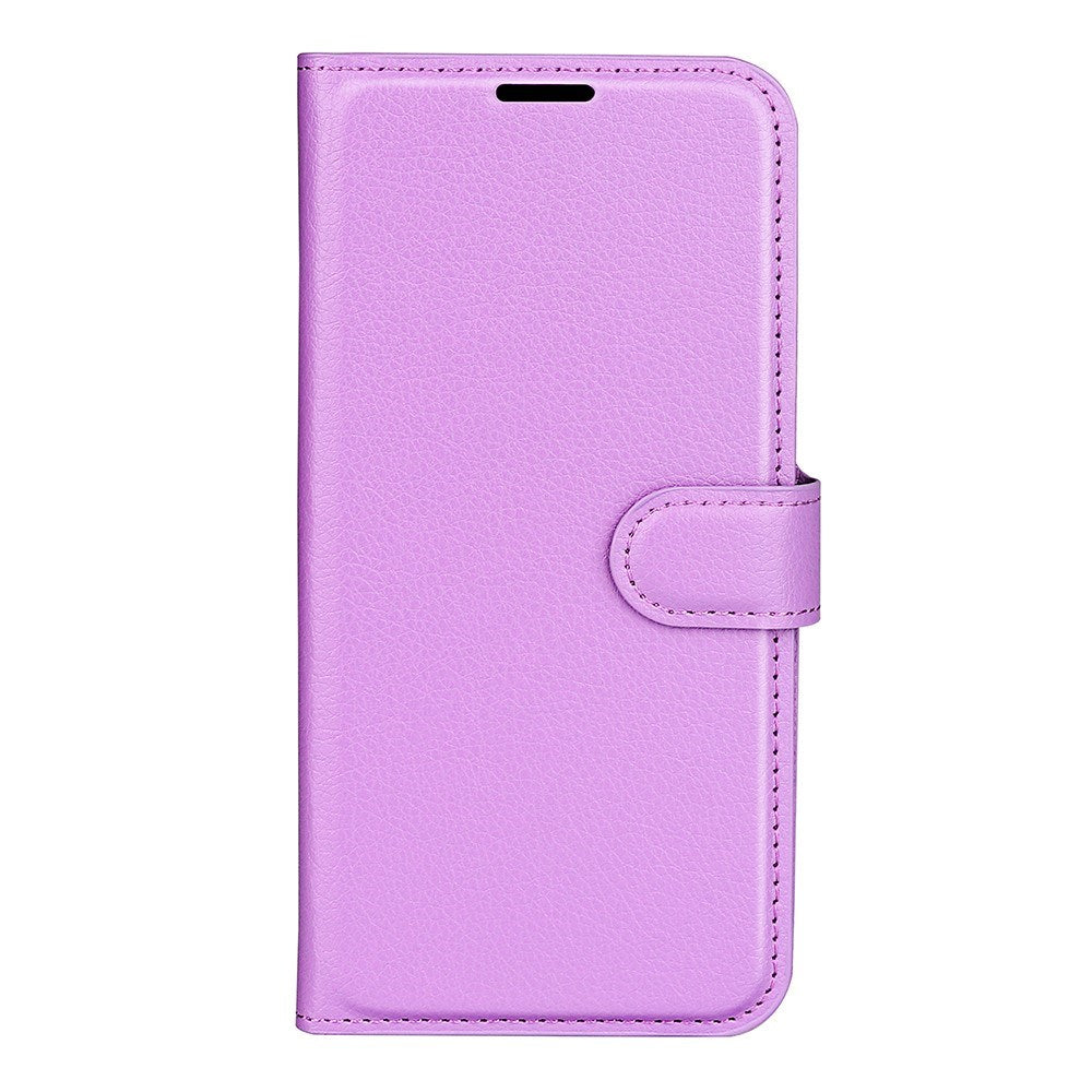 EIDERWOOD Xiaomi 17 Litchi Tekstur Kunstlæder Flip Mobil Cover m. Kortholder - Lilla