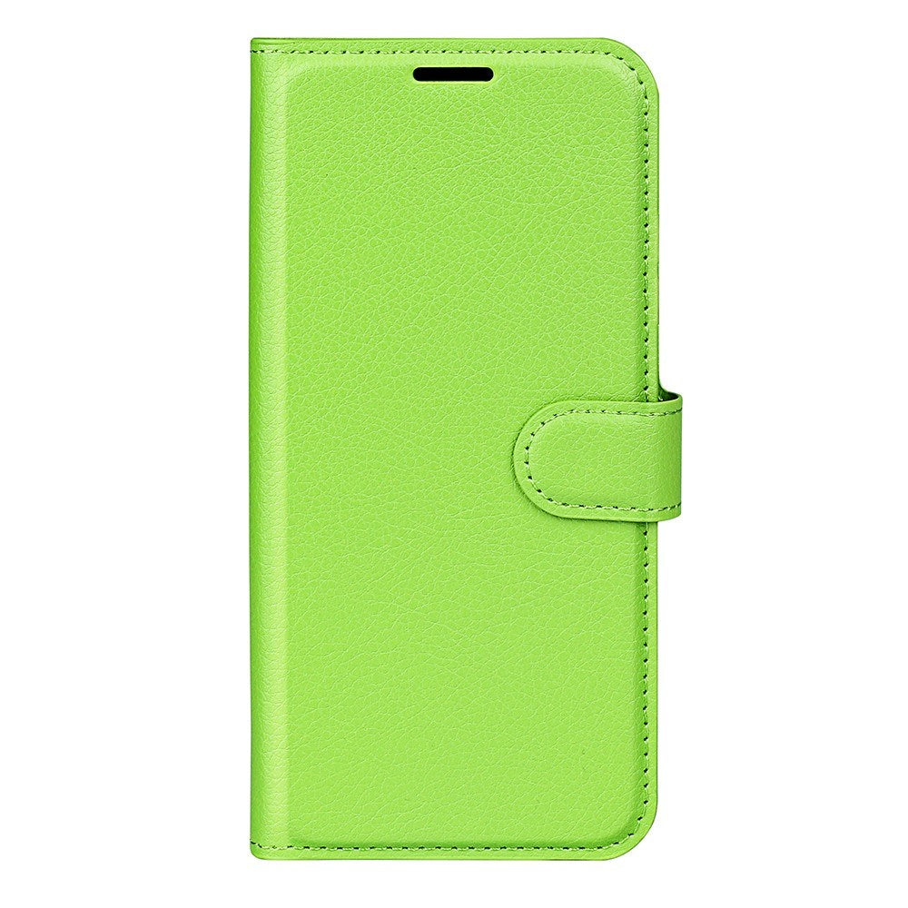 AMORUS Xiaomi 17 Pro Litchi Tekstur Kunstlæder Flip Mobil Cover m. Kortholder - Grøn
