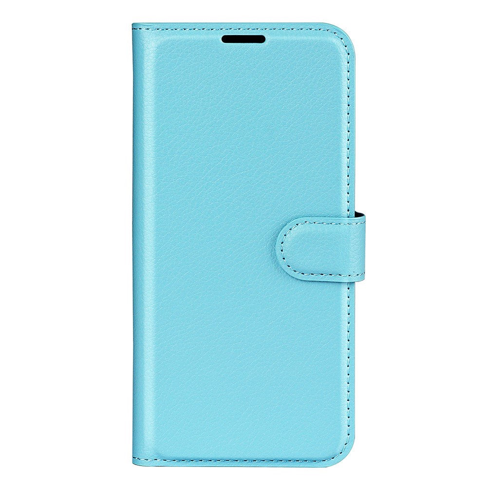 AMORUS Xiaomi 17 Pro Litchi Tekstur Kunstlæder Flip Mobil Cover m. Kortholder - Blå