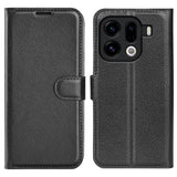 OPPO Find X9 Pro - EIDERWOOD Kunstlæder Flip Cover - Sort