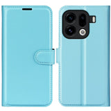 OPPO Find X9 Pro - EIDERWOOD Kunstlæder Flip Cover - Blå