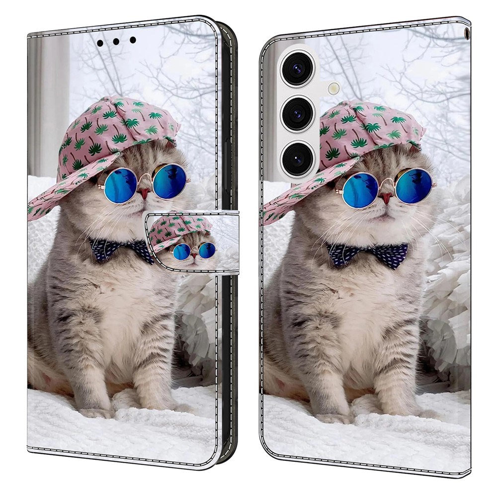 EIDERWOOD Samsung Galaxy S26 Kunstlæder Flip Cover m. Print - Kat