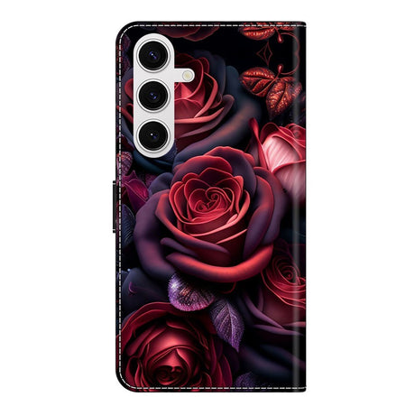 EIDERWOOD Samsung Galaxy S26 Kunstlæder Flip Cover m. Print - Roser